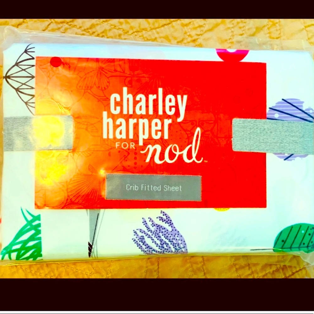 Crate&Barrel, Charlie Harper for Nod Crib sheets